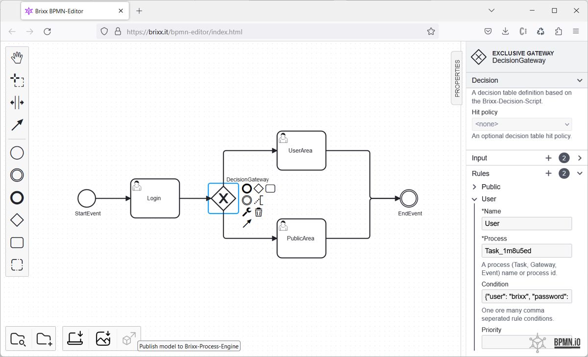 Brixx BPMN-Editor